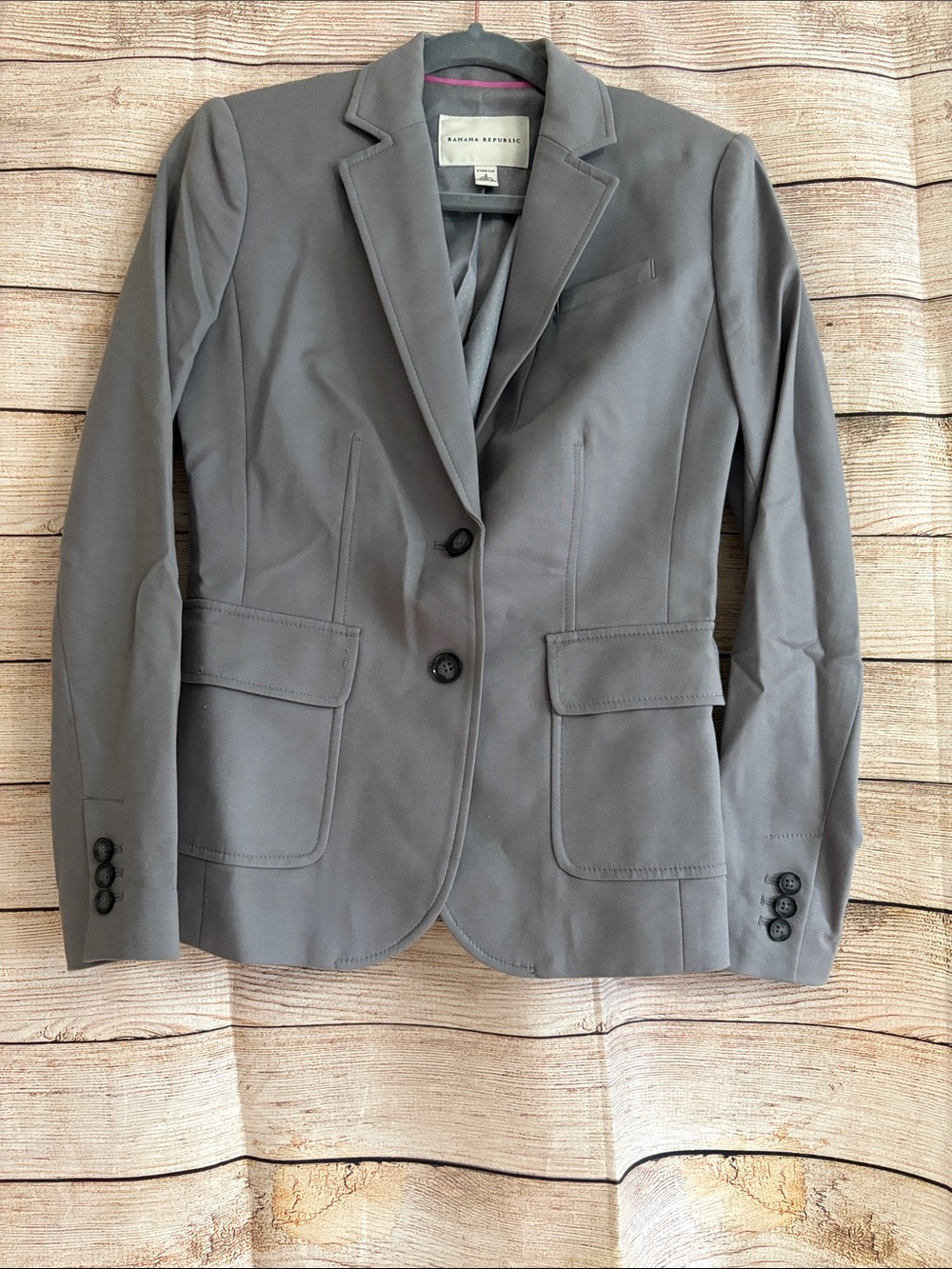 Banana Republic Gray Stretch Blazer